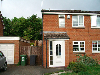 The house and garage before extension