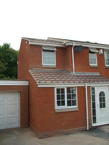 Double storey extension after