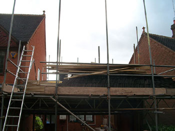 Removing the old timber battens