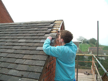 Tiling the roof