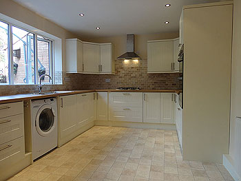 The newly fitted kitchen