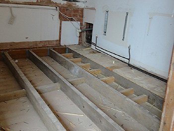 Removal of floorboards to enable re-wire re-insulation 3