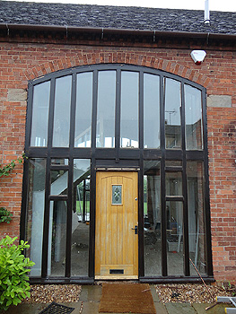 The old back door windows prior to replacement