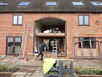 Removal of the old windows