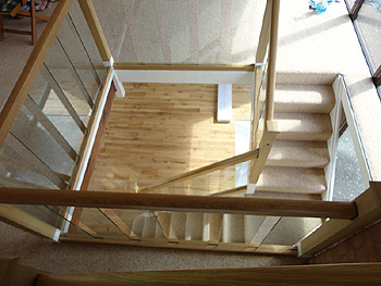 Aerial view of the stairwell