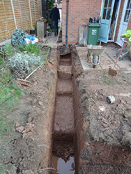 Digging / excavation of foundations 1